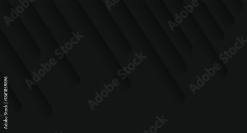 Modern black abstract minimal background with soft layered diagonal shadow effects