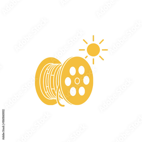 Film Reel Sun Icon