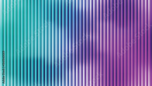 Glass ripple texture with dark gradient background and lilac light streaks. Futuristic distortion, moody abstract glow, reeded vertical blur. Vector illustration EPS