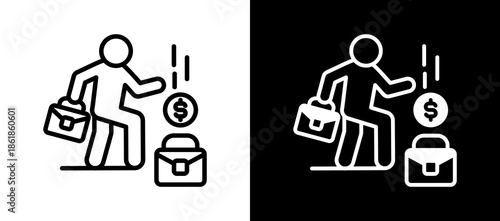 Side Hustle whiteblack icon