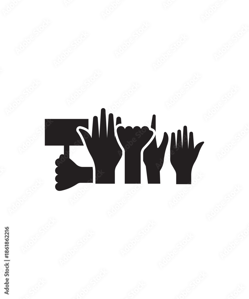 Fototapeta premium protest icon, vector best flat icon.