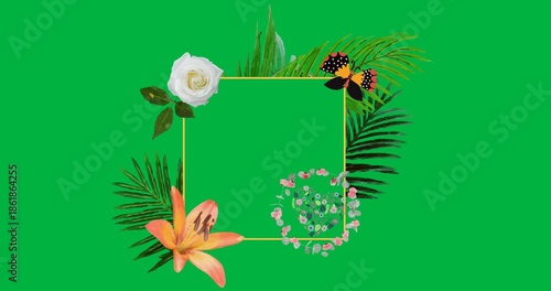 flowers frame mothers day