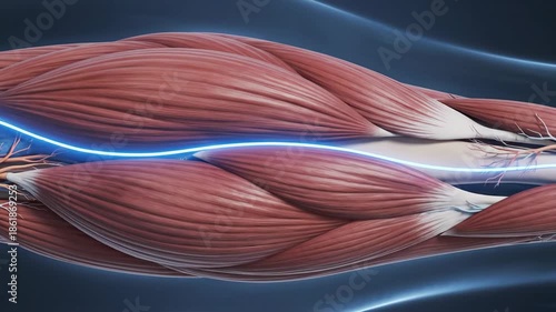 Anatomical Visualization of Transverse Intermuscular Septum in Leg with Medical Camera