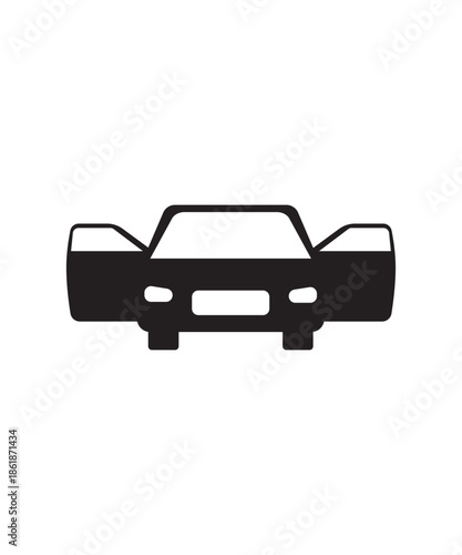 car open door icon, vector best flat icon.