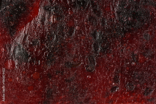 Dark Red Berry Fruit Leather Texture Macro