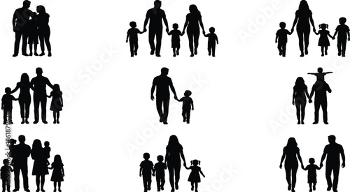 Set of black silhouettes of a man sitting in office chairs armchairs and stools talking thinking and relaxing isolated white,