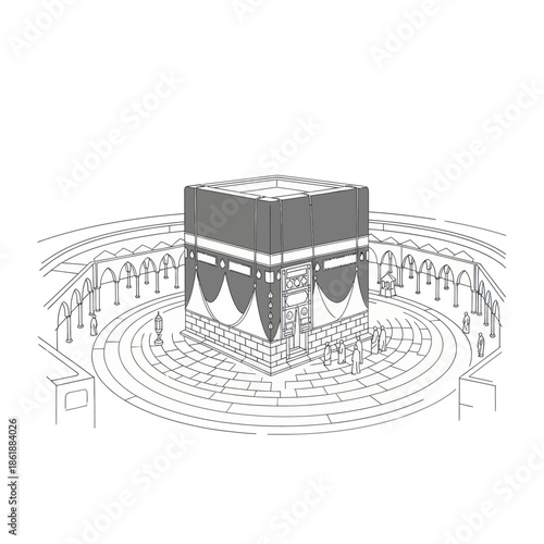 Kaaba, Mecca, Islam, Muslim Pilgrimage, Architecture, Holy Site, Arabic, Middle East