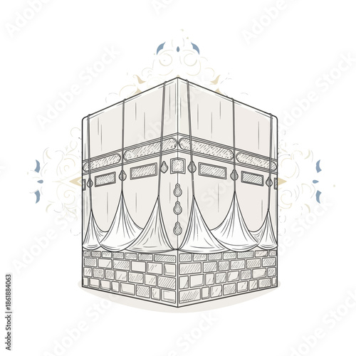 Kaaba, Mecca, Islamic Architecture, Religious Symbol, Muslim Pilgrimage, Hajj, Umrah, Sacred Site