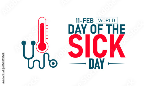 World Day of the Sick Poster Banner and Background Design Template Featuring Our Lady of Lourdes Marian Apparition Hands Prayer Cross Medical Ribbon Illustration for February 11 Faith Health Theme