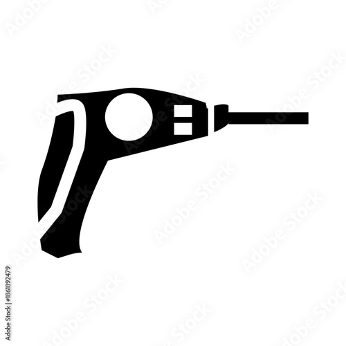 hand drill equipment tools vector illustration