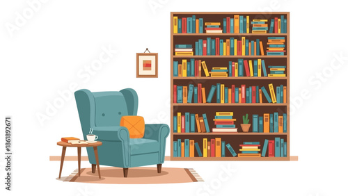 bookshelf with books