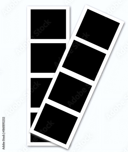 Canvastavla Blank Photo Strip Frame Template vector illustration