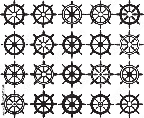 Maritime Helm Wheel Pattern