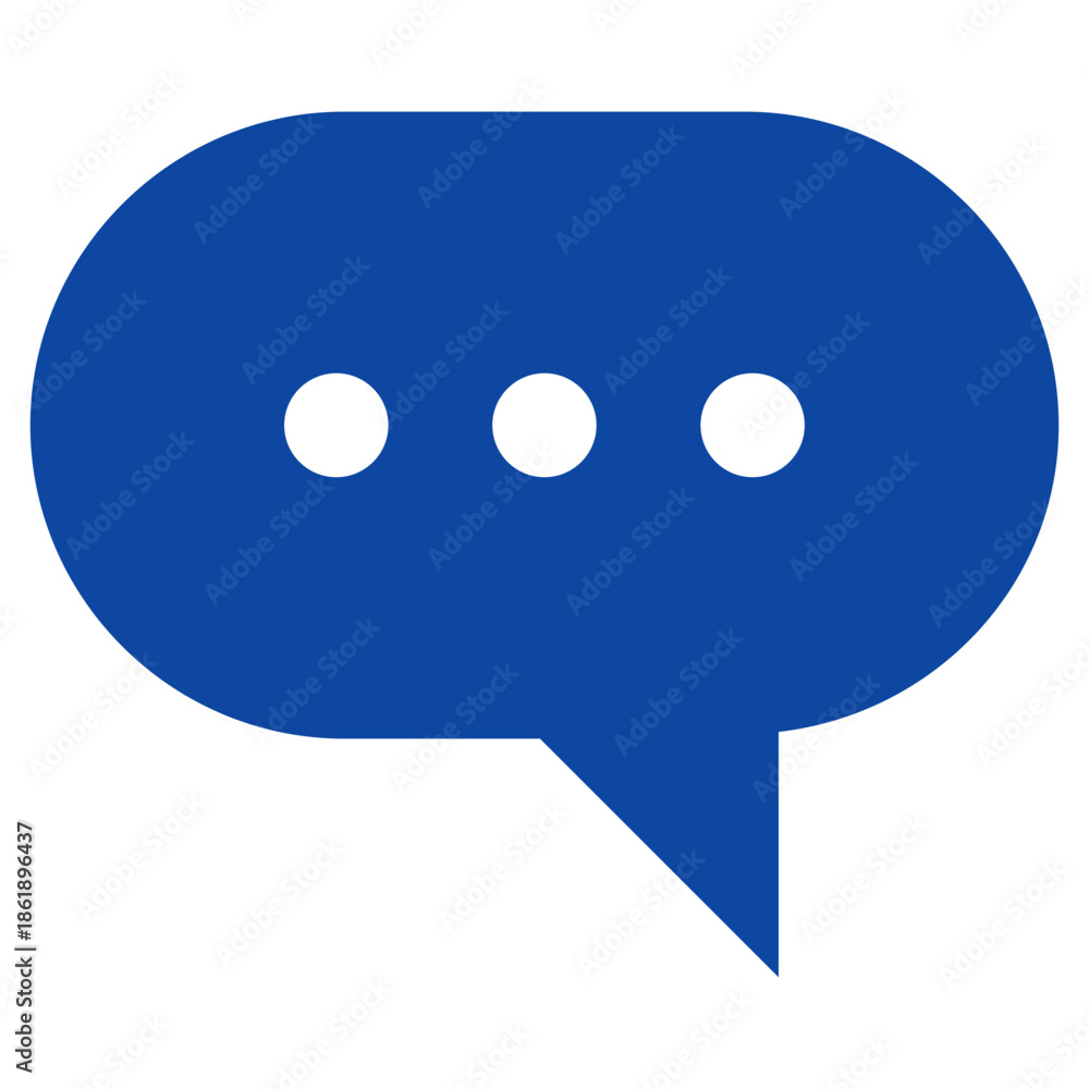 Fototapeta premium Flat Colored Message Icon for Communication and Interaction