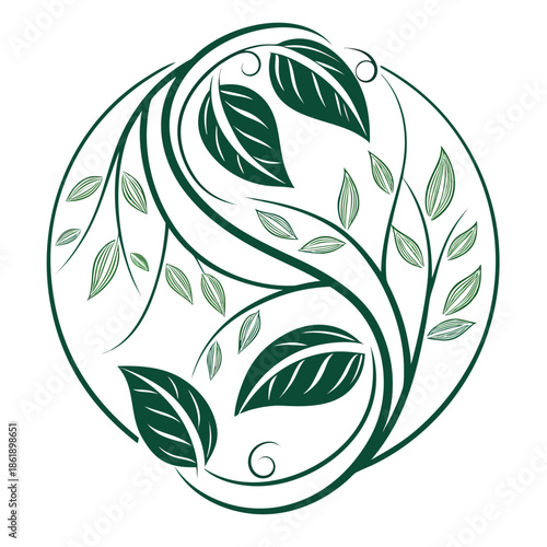 Abstract Planet and Life Eco Sustainability Concept Vector