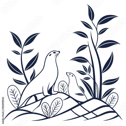 Modern Decorative Pattern, Repeatable Abstract Geometric Design