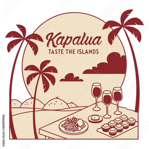 Kapalua Island Dining – Taste the Islands Table Scene