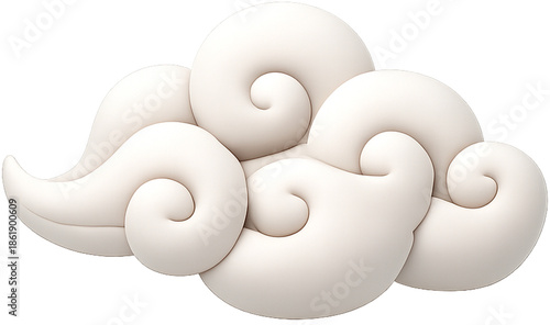Obraz na plátne white oriented cloud