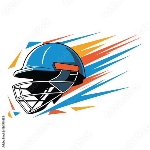 Cricket helmet logo design