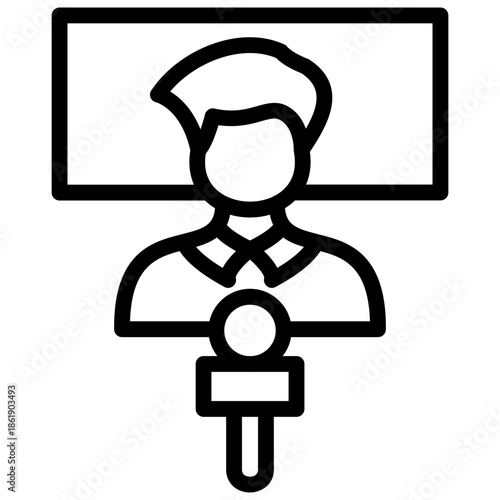 News Anchor Icon