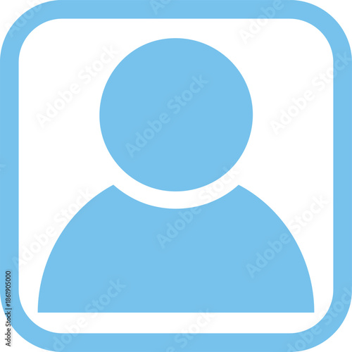 Bold User Icon with Circle Outline.
