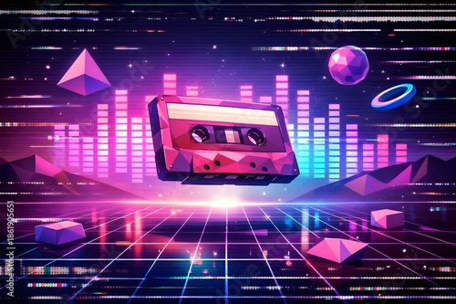 Retro cassette tape