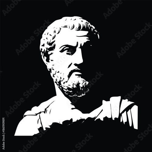 Silhouette portrait of a man