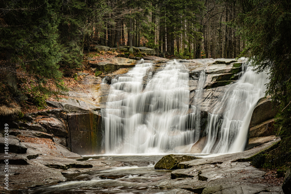 Obraz premium waterfall in the forest