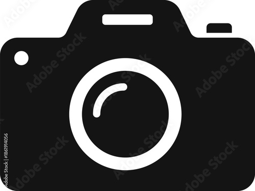 Camera, camera icon, vintage camera. Vector, designer illustration, web banner. Vector image.