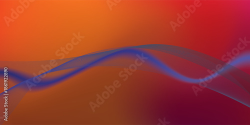 CURVED AND WAVED SHAPES IN BLUE AND COLORFUL GRADIENT - FOR LAYOUT AS BACKGROUND