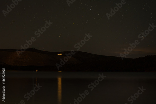 night view of the sea