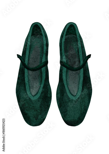 pair of slippers illustration