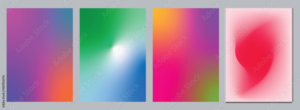 Fototapeta premium Abstract gradient background with smooth color blends, modern, minimal, vibrant, soft, digital