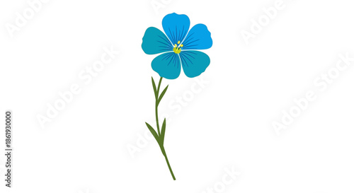 Illustration of a cluster of yellow foxglove flowers.