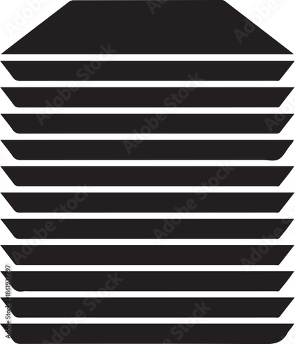 A black and white illustration of a screw