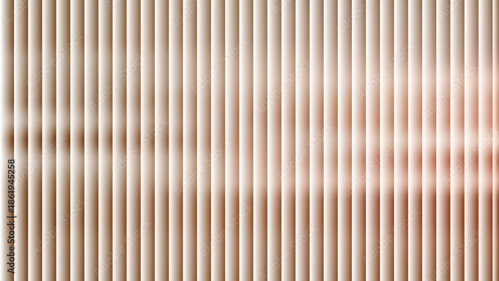 Obraz premium Glass ripple texture with dark gradient background and lilac light streaks. Futuristic distortion, moody abstract glow, reeded vertical blur. Vector illustration EPS