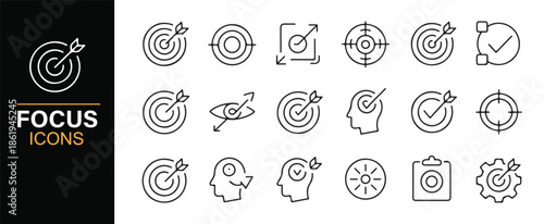 Performance tracking and target focus icons