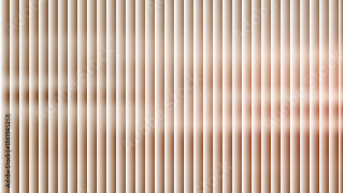 Glass ripple texture with dark gradient background and lilac light streaks. Futuristic distortion, moody abstract glow, reeded vertical blur. Vector illustration EPS