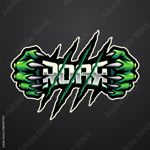 Animal claw mark or scratches logo