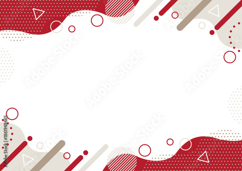 幾何学模様 フレーム 背景素材 A4サイズ A3サイズ 白銀比 透過