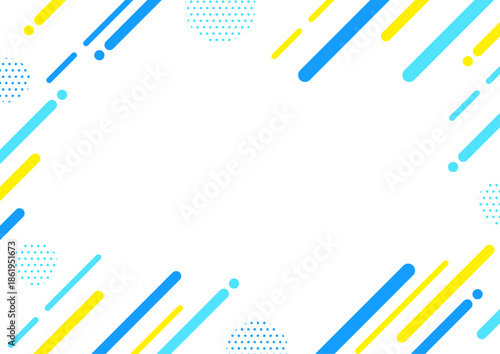 幾何学模様 フレーム 背景素材 A4サイズ A3サイズ 白銀比 透過