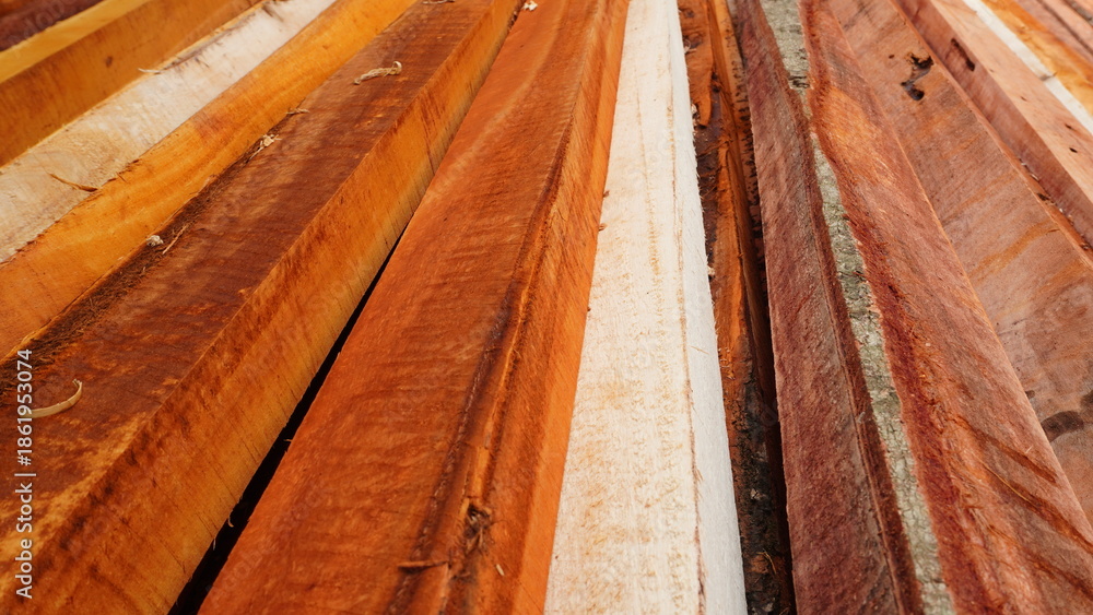 Fototapeta premium Parallel Squared Industrial Timber