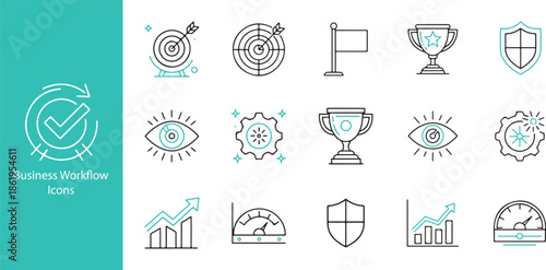 Office Workflow and Task Management Icon