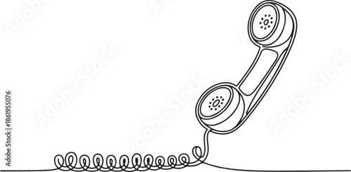 A vector illustration of an old-fashioned landline phone that evokes nostalgia and themes of past technology.