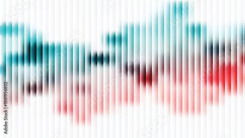 Glass ripple texture with dark gradient background and lilac light streaks. Futuristic distortion, moody abstract glow, reeded vertical blur. Vector illustration EPS