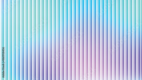 Glass ripple texture with dark gradient background and lilac light streaks. Futuristic distortion, moody abstract glow, reeded vertical blur. Vector illustration EPS
