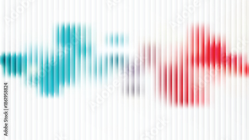 Glass ripple texture with dark gradient background and lilac light streaks. Futuristic distortion, moody abstract glow, reeded vertical blur. Vector illustration EPS