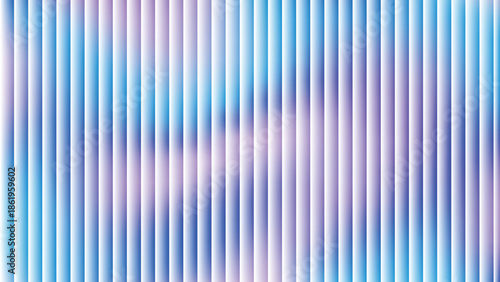 Glass ripple texture with dark gradient background and lilac light streaks. Futuristic distortion, moody abstract glow, reeded vertical blur. Vector illustration EPS
