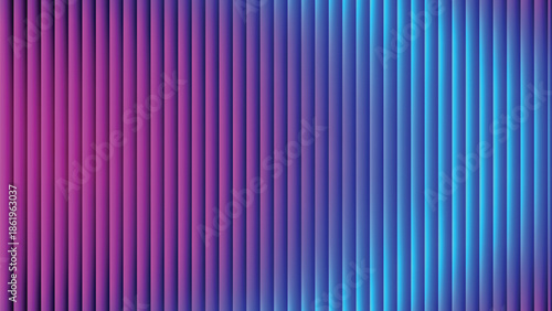 Glass ripple texture with dark gradient background and lilac light streaks. Futuristic distortion, moody abstract glow, reeded vertical blur. Vector illustration EPS