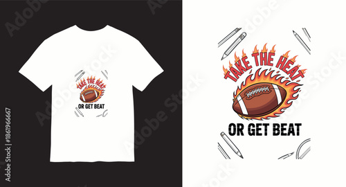 Football vector t-shirt design